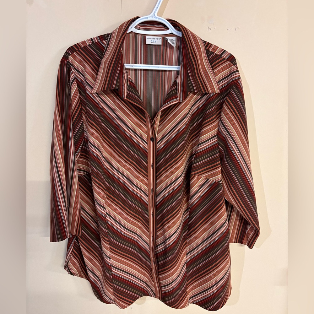Covington Multicolor Striped Blouse